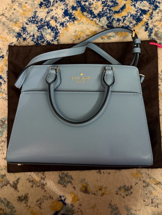 kate spade Light Blue Madison Saffino Leather Satchel